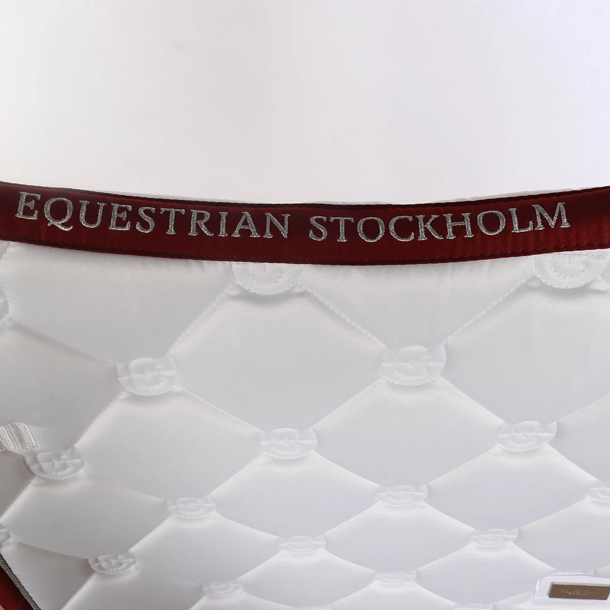 Zadeldek Equestrian Stockholm White Perfection Bordeaux Wit-rood - Afbeelding 7
