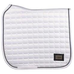 Zadeldek QHP Glitz Wit-donkerblauw