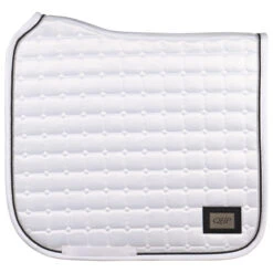 Zadeldek QHP Glitz Wit-zwart