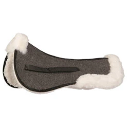 Zadelonderlegger Harry's Horse Riser Pad Faux Fur Black-beige