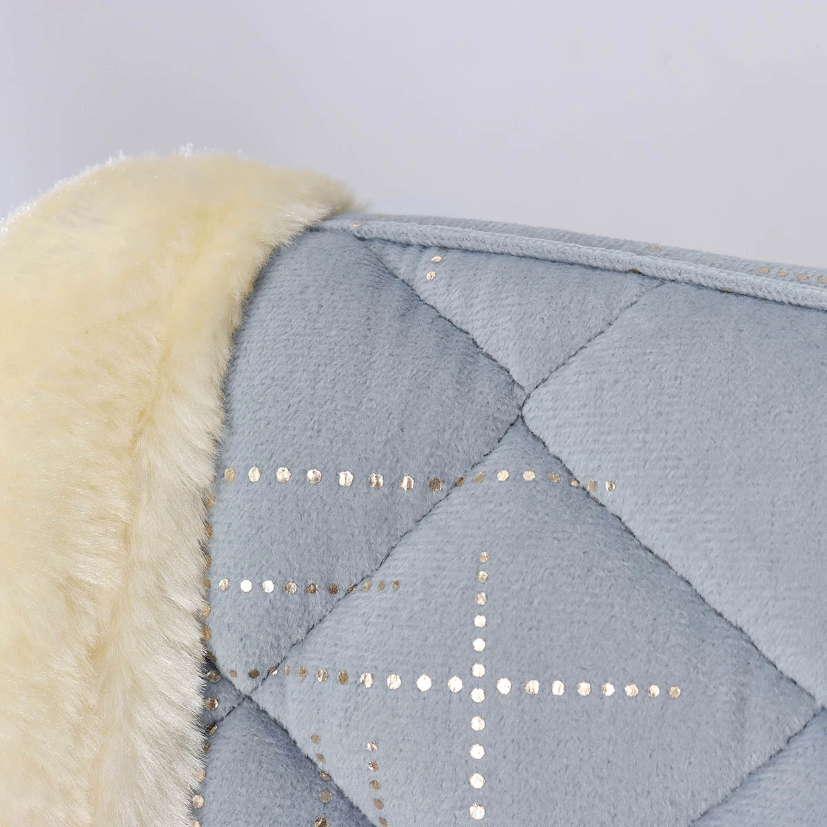 Zadelonderlegger Horsegear HGVelvet Dot Lichtblauw - Afbeelding 2